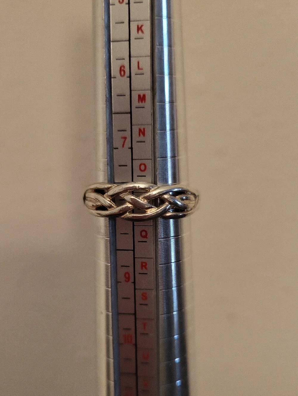 925 Silver Celtic Knot/Weave Ring